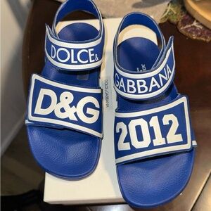 Dolce & Gabbana Kids Blue Sandals